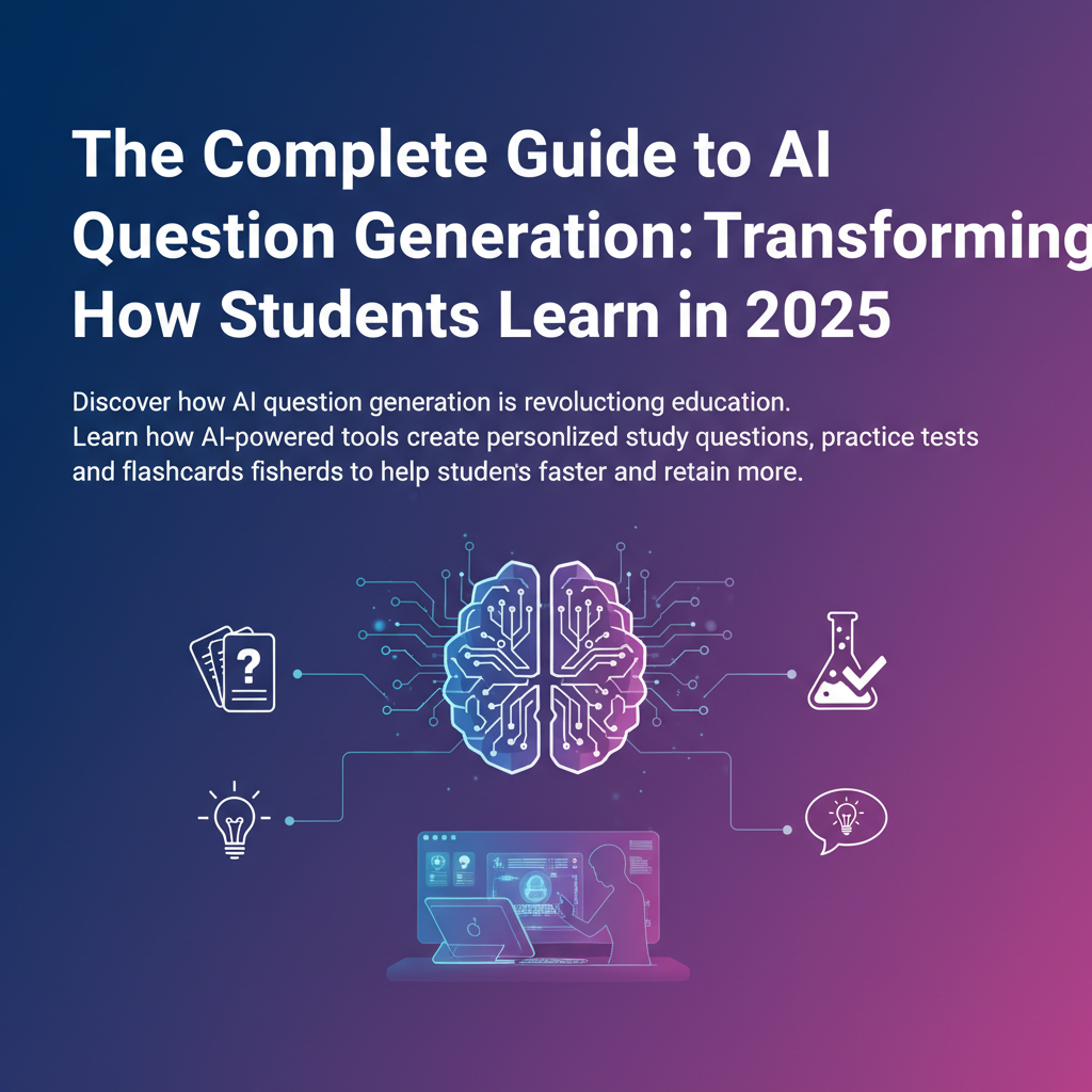 Featured image for The Complete Guide to AI Question Generation: Transforming How Students Learn in 2025